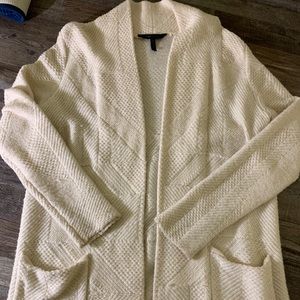 Open stitch closure Sweater coat
